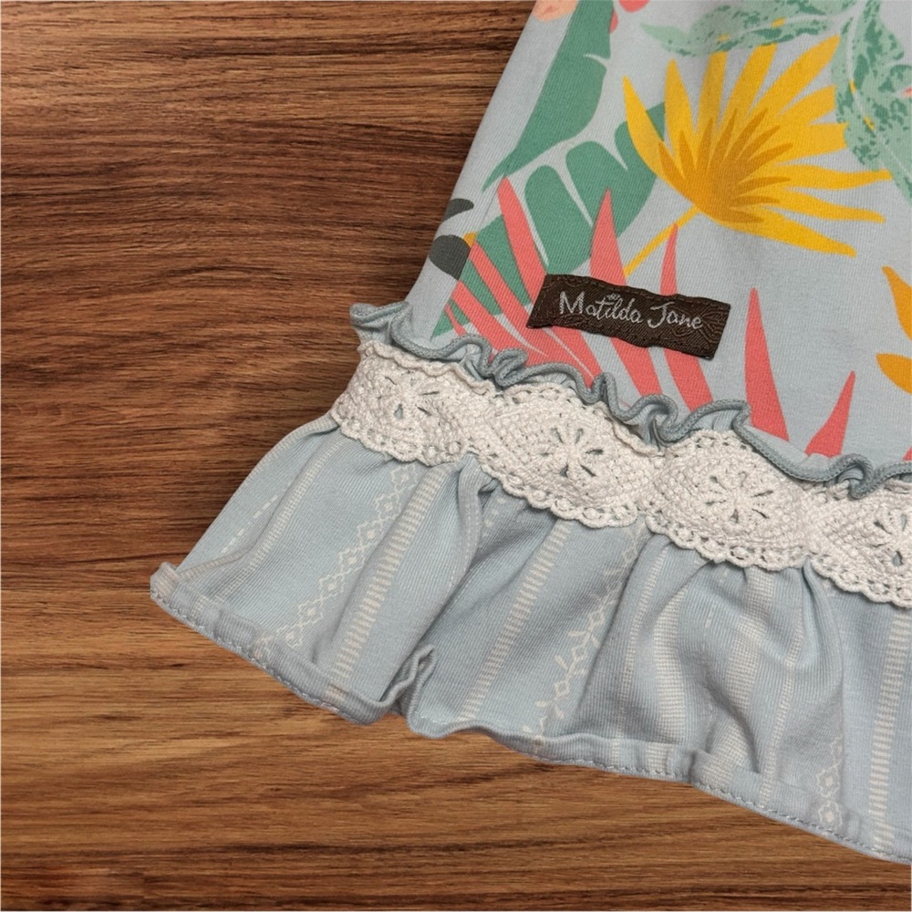 Matilda Jane Dream Chasers Jungle Adventure Ruffle Hem Dress Size 8 - Picture 4 of 6